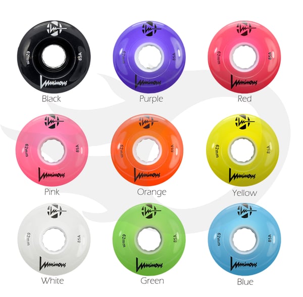 Luminous Led 62mm 85A - Lichtgevende Rolschaats Wielen Luminous Led 62mm 85A Lichtgevende Rolschaats Wielen