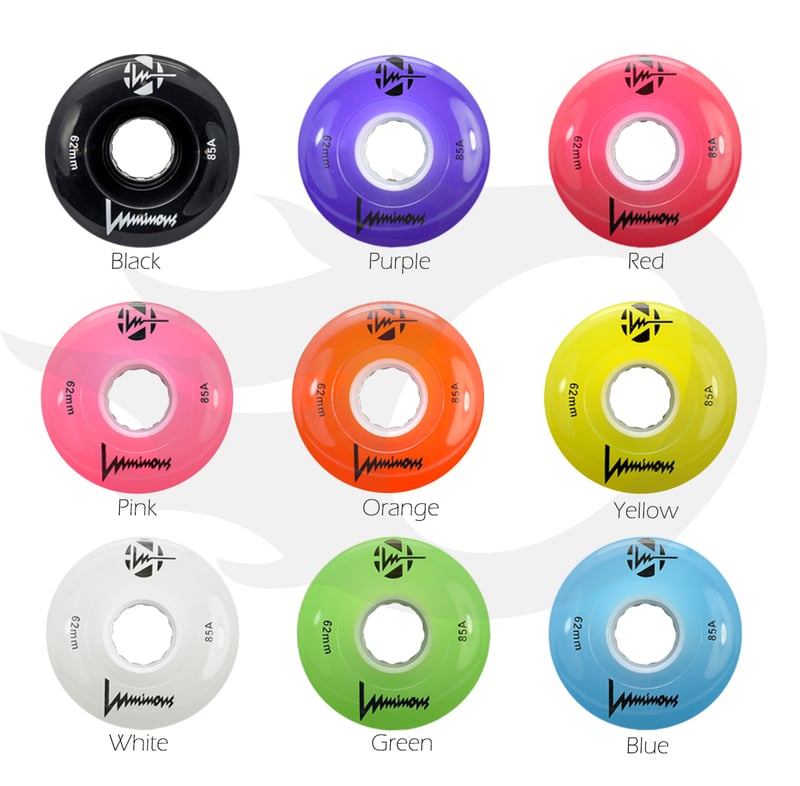 Luminous - LED 62mm 85A - Rolschaats Wielen - Wit