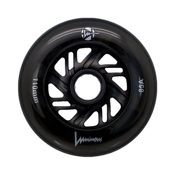 Luminous Led 110mm Skate Wheel Black