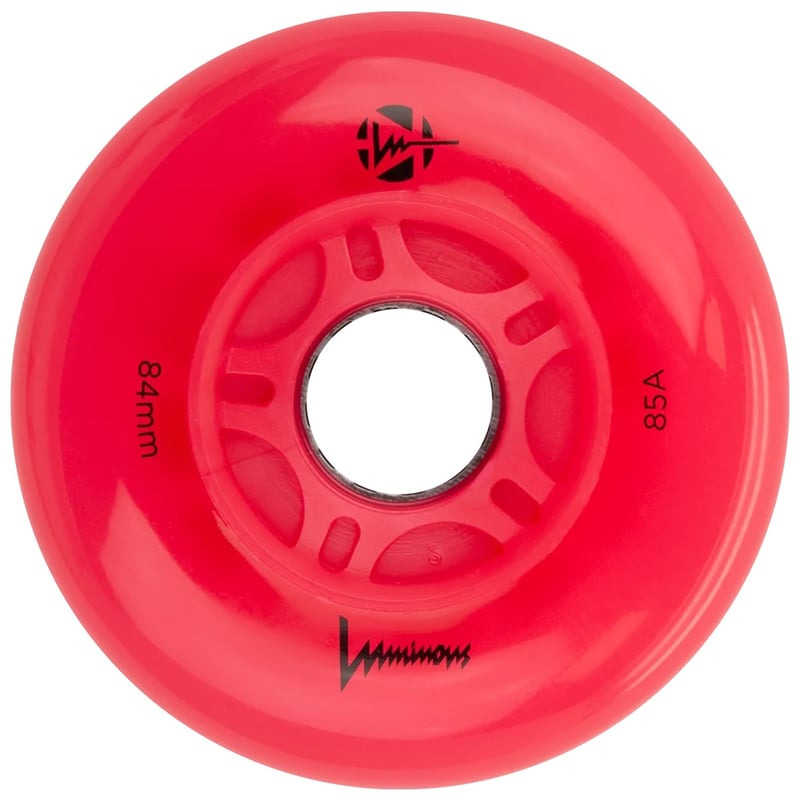 Luminous - 84mm LED 4-pack - Skate Wielen - Rood