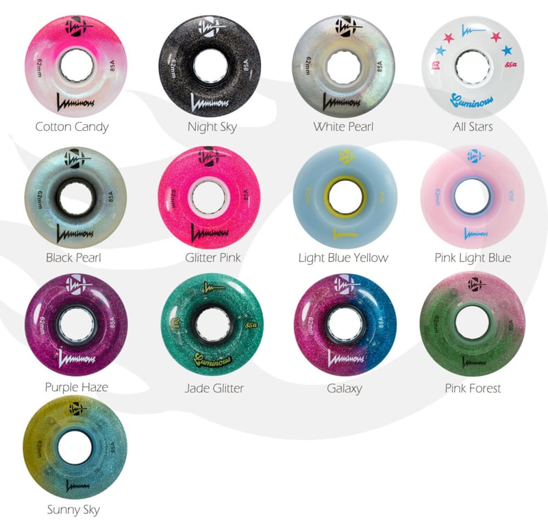 Luminous - LED Special 62mm 85A - Rolschaats Wielen - Cotton Candy