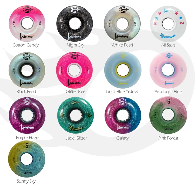 Luminous - LED Special 62mm 85A - Rolschaats Wielen - Cotton Candy