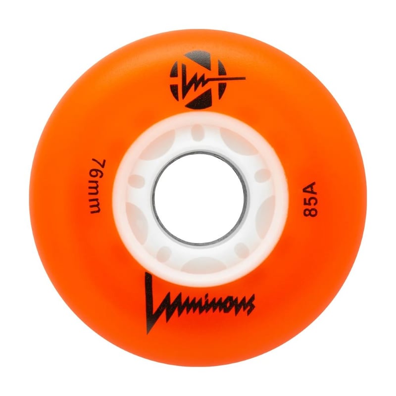 Luminous - 76mm LED 4-pack - Skate Wielen - Oranje