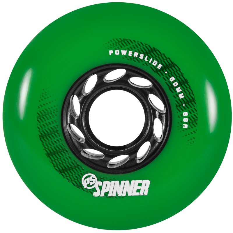 Powerslide 80mm Spinner 4-pack Skate Wielen Groen