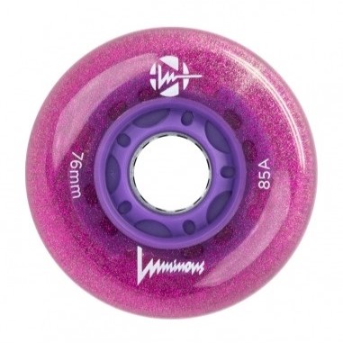 Luminous - 76mm LED 4-pack - Skate Wielen - Purple Haze