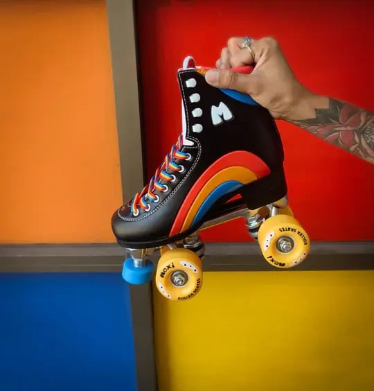 Moxi Skates - Rainbow Rider Black - Rolschaatsen - 7
