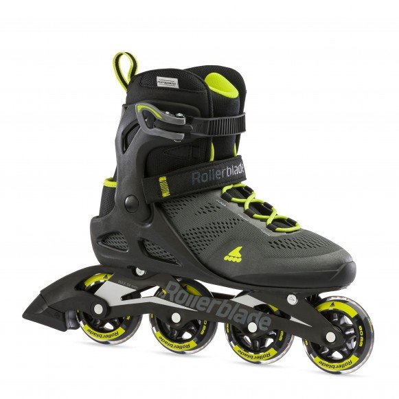 Rollerblade - Macroblade 80 Black/Lime - Recreatie Fitness Skates - 44.5