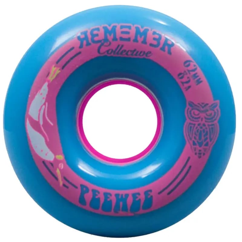 Remember - Peewee 62mm - Longboard Wielen - Blauw