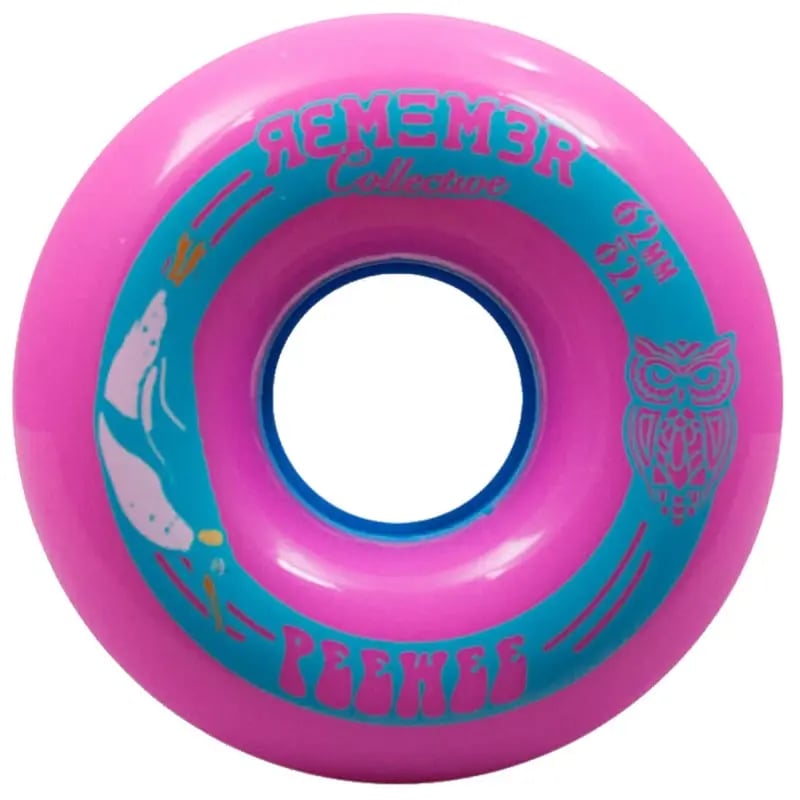Remember - Peewee 62mm - Longboard Wielen - Blauw