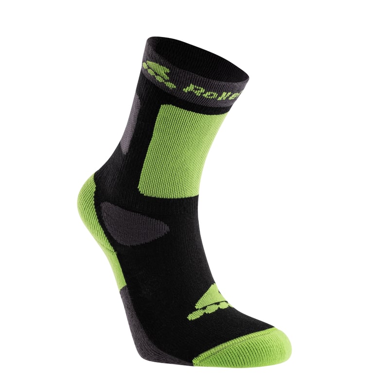 Rollerblade - Kids Skate Socks Black/Green - Skate Sokken - S