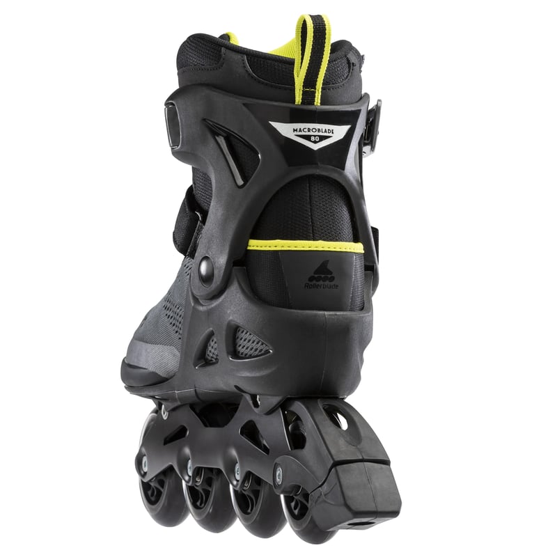 Rollerblade - Macroblade 80 Black/Lime - Recreatie Fitness Skates - 44.5