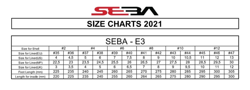 Seba - E3 80 Premium Black - Free Skates - 46
