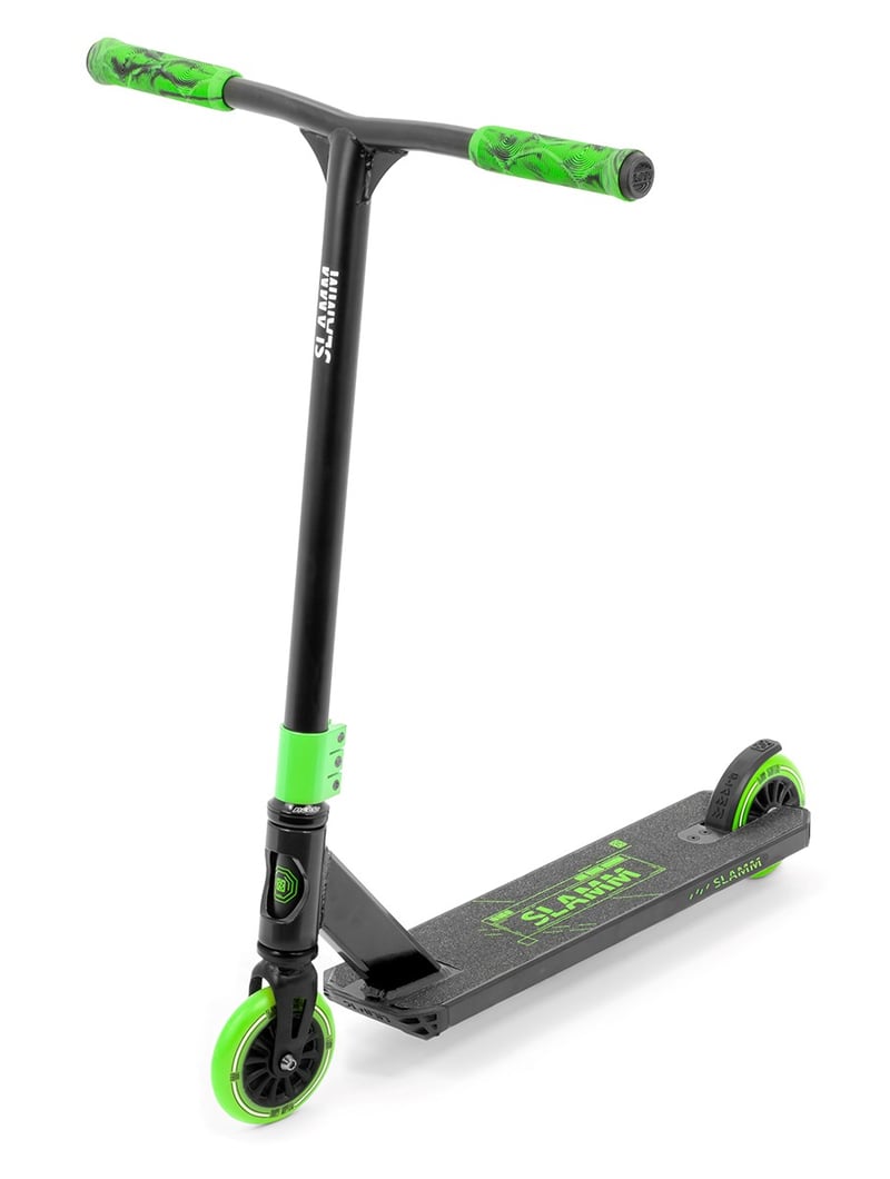 Slamm - Classic Mini Green - Stuntstep Complete afbeelding 1