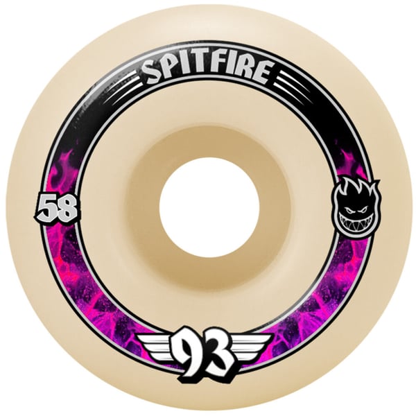 Spitfire Soft Sliders Formula Four 93D 58mm Radials Skateboard Wielen