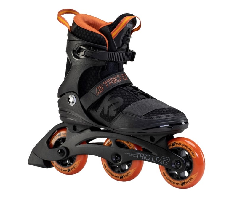 K2 - Trio LT 100 Black/Orange - Tri Skates - 44.5