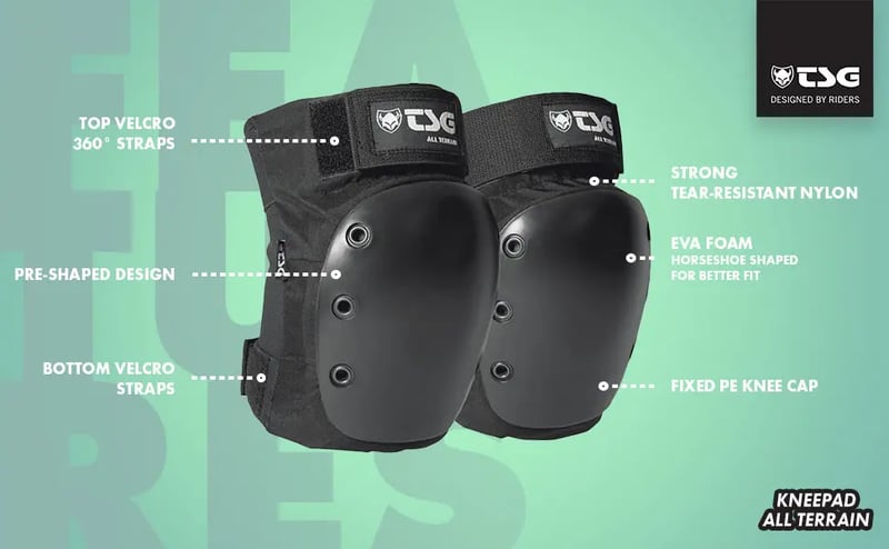 TSG - All Terrain Knee Pads - Kniebeschermers - S