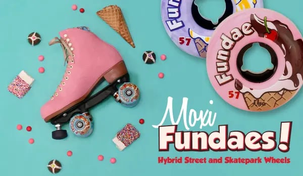 Moxi Skates - Fundae Wheels 57mm 92A - Rolschaats Wielen - Paars