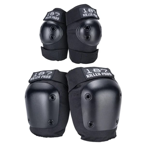 187 Killer Pads - Knee & Elbow Zwart - Combo Pack - S/M afbeelding 1
