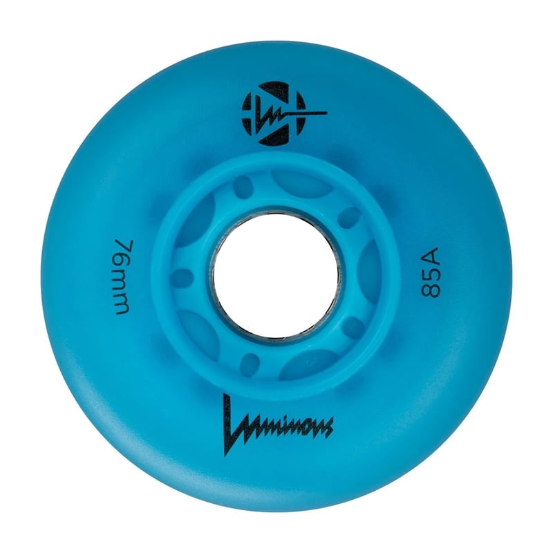 Luminous - 76mm LED 4-pack - Skate Wielen - Blue Ocean Glow