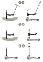 Micro Mini 6in1 Rock & Go led Green - Meegroei Step