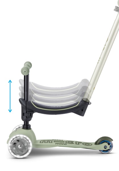 Micro Mini 6in1 Rock & Go led Green - Hobbelboard tot Step