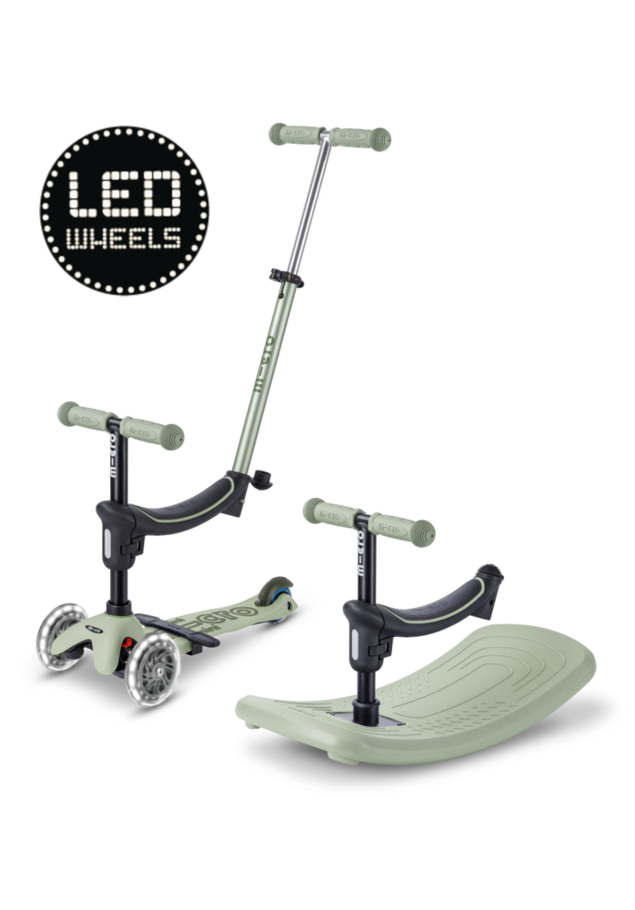 Micro - Mini 6 in 1 Rock & Go led Green - Hobbelboard tot Step afbeelding 1