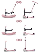 Micro Mini 6 in 1 Rock & Go led Pink - Meegroei Step 