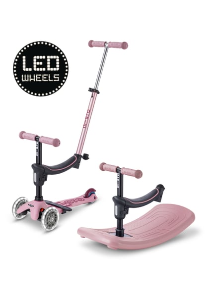 Micro Mini 6 in 1 Rock & Go led Pink - Meegroei Step 