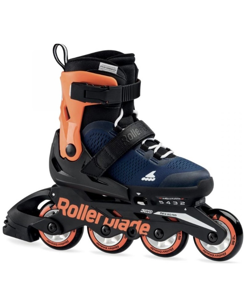 Rollerblade - Microblade Midnight Blue Orange - Verstelbare Kinderskates - 36.5-40.5