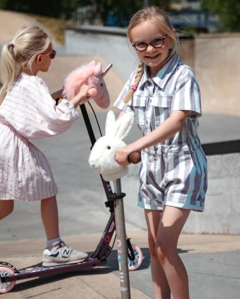 Wild And Soft Roze Eenhoorn en Wit Konijn