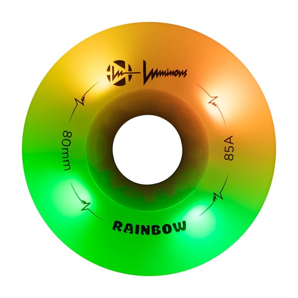 Luminous Rainbow Wheels 80 Blue Green Orange