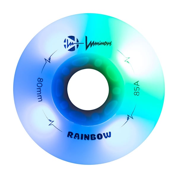 Luminous Rainbow Wheels 80 Blue Green
