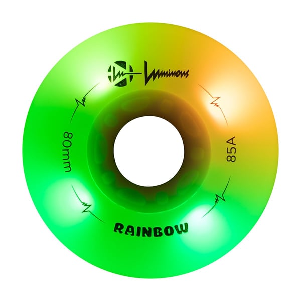 Luminous Rainbow Wheels 80 Green Orange