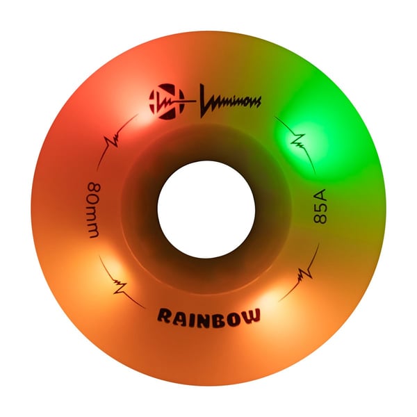 Luminous Rainbow Wheels 80 Red Green Orange