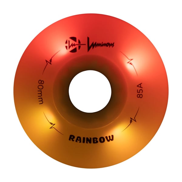 Luminous Rainbow Wheels 80 Red Orange
