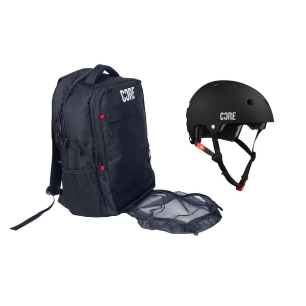 Core Pro Helmet Backpack open