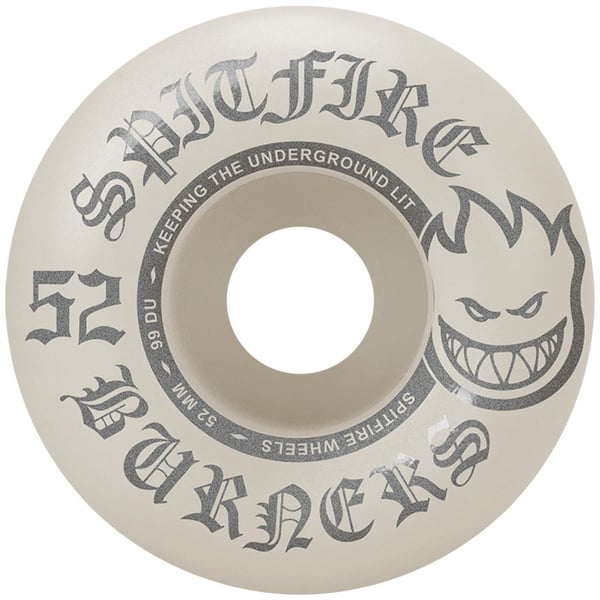 spitfire-burner-wheels-silver-99d-52mm Spitfire - Burner Silver 99D 52mm - Skateboard Wielen