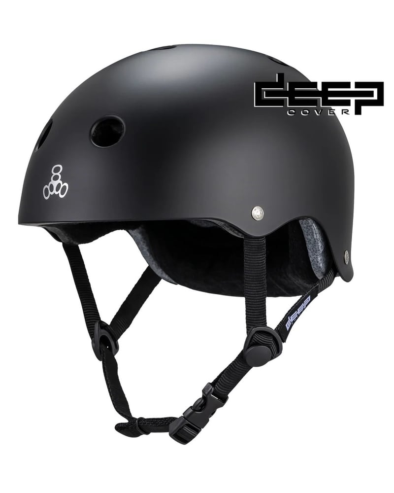 Triple Eight - Deep Cover Matte Black - Helm - XS/S
