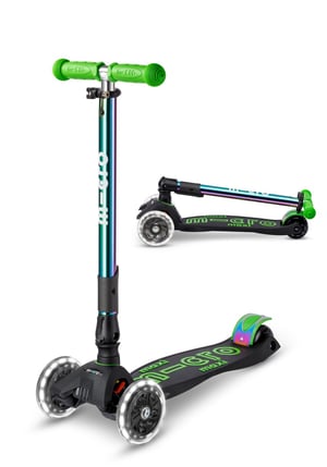 Micro Maxi Deluxe Inklapbaar LED Neochrome Groen - Step Complete