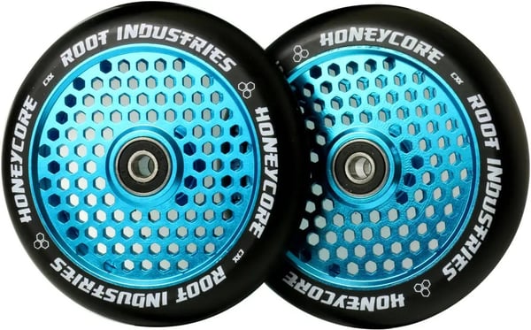 root-honeycore-black-120mm-2-pack-pro-scooter-wheels-f3 Root Honeycore Sky Blue 120mm - Step Wielen