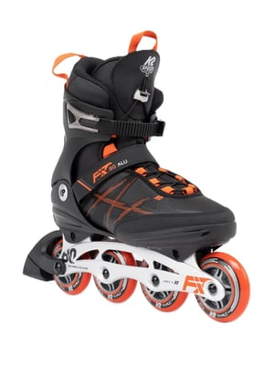 K2 F.i.t. 80 Alu Black Orange - Recreatie Fitness Skates 