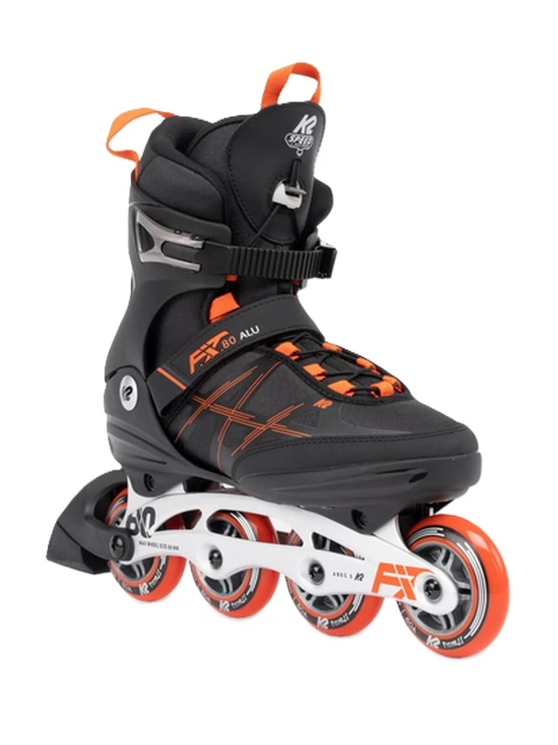 K2 - F.i.t. 80 Alu Black Orange - Recreatie Fitness Skates  - 36.5