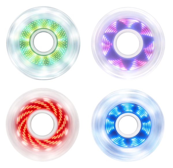 Luminous - 80mm LED Pixel Wheels 85A – Lichtgevende Skate Wielen