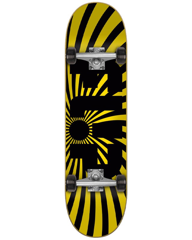 Flip - Spiral Yellow 8.0"- Skateboard Complete