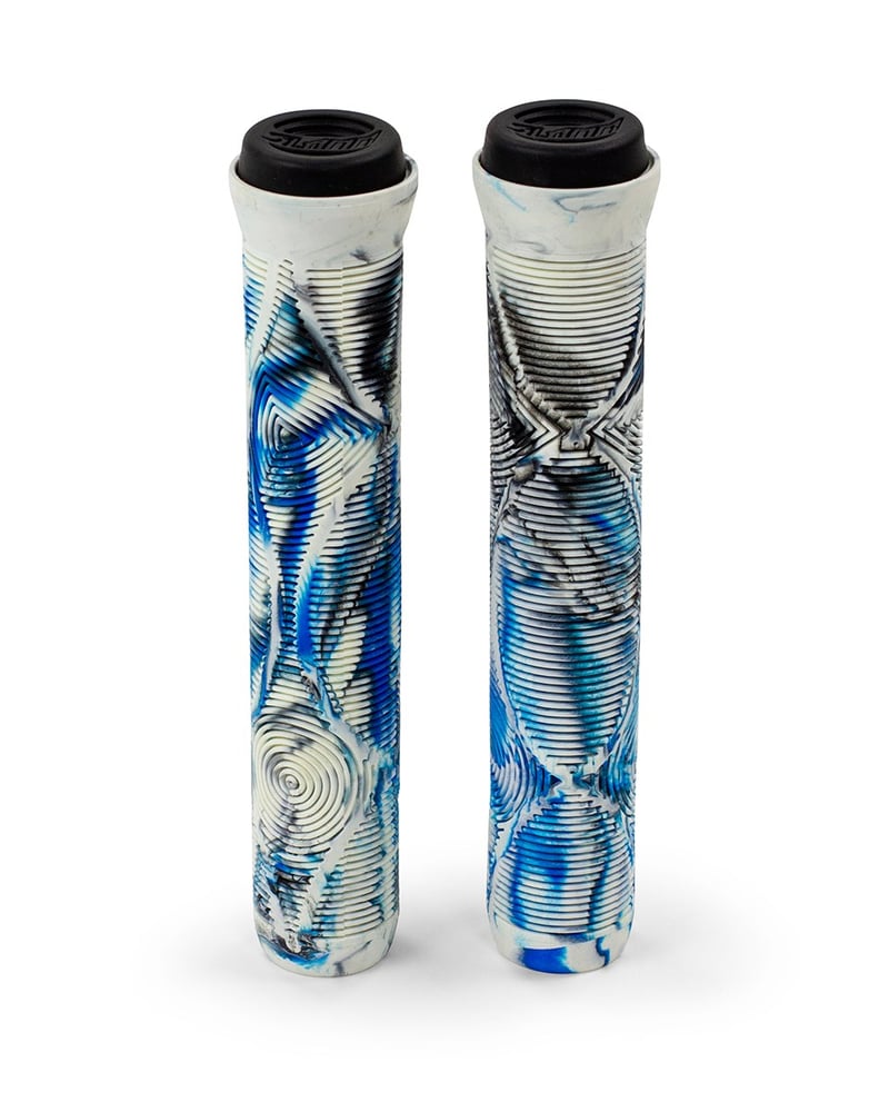 Slamm - 165 Team Swirl Bar Grips - Step Handvatten - Blauw afbeelding