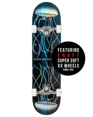 Enuff Abyss Hologram Complete Skateboard Graphic Main with Badge