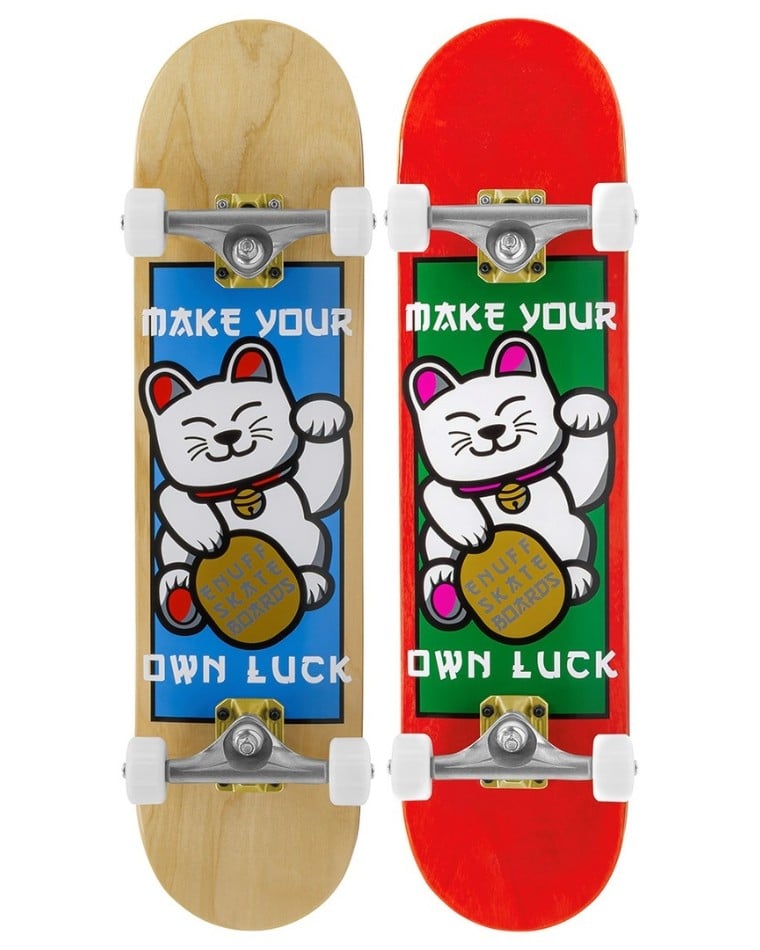 Enuff - Lucky Cat 7.25" - Skateboard Complete - Rood
