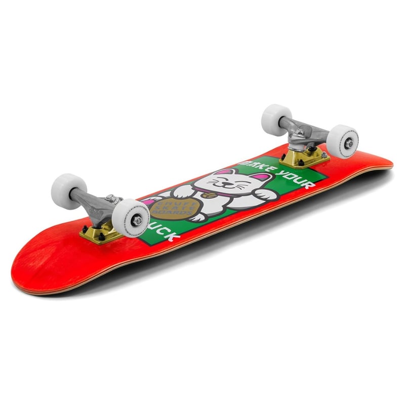 Enuff - Lucky Cat 7.25" - Skateboard Complete - Rood