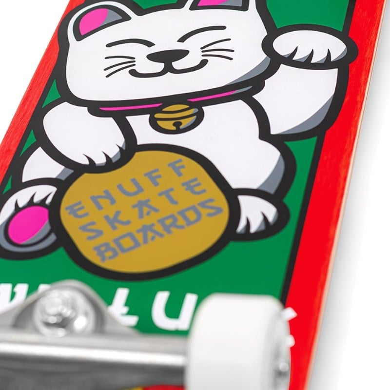 Enuff - Lucky Cat 7.25" - Skateboard Complete - Rood