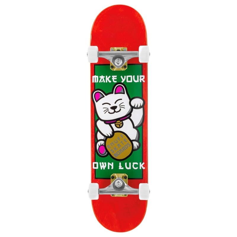Enuff - Lucky Cat 7.25" - Skateboard Complete - Rood